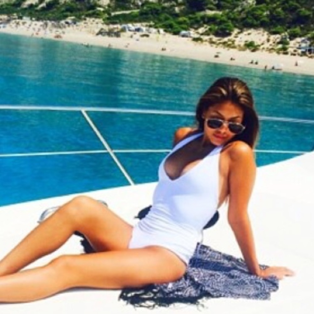 White One Piece Bathing Suit